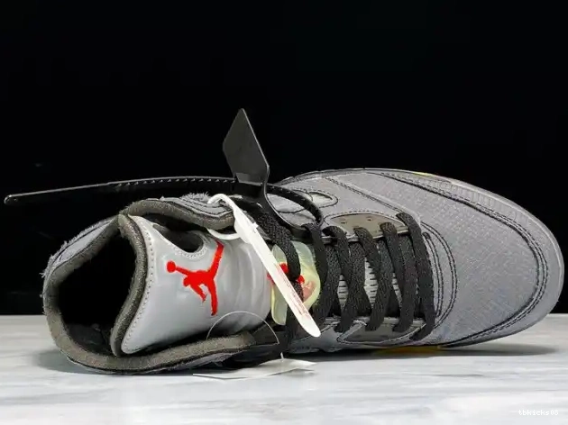 Cheap TBkick x Air Off-White CT8480-001 Jordan 5 Black 0624